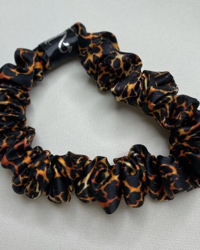 LEOPARD Orange gumička Midi