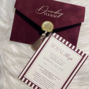 Vianočná darčeková poukážka Royal Sleep - 50 Eur