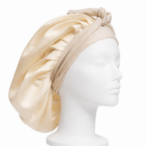 hodvábna čiapka na spanie s pružným lemom okolo hlavy z modalu